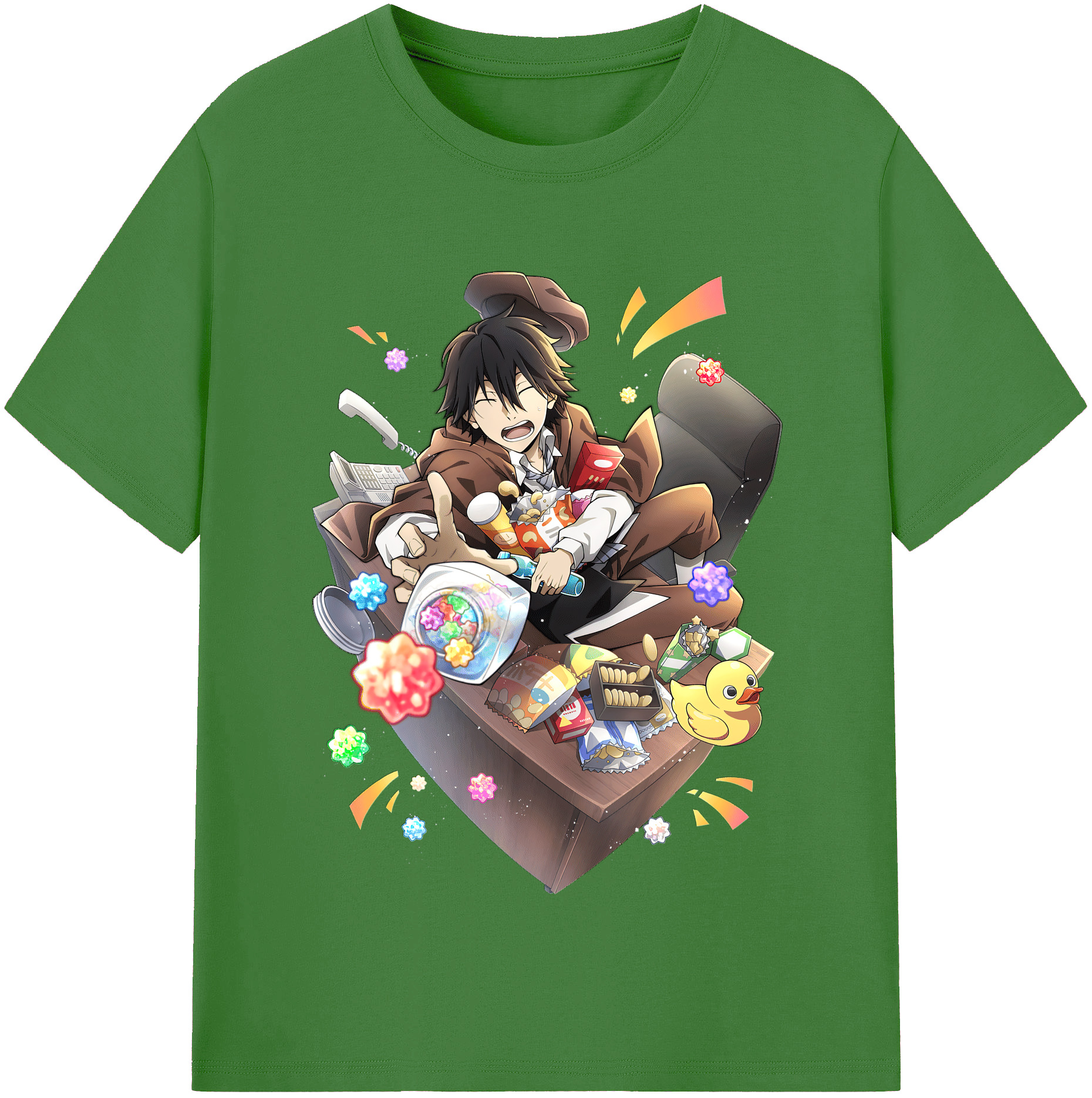 （画像用） 文豪ストレイドッグス Bungo Stray Dogs レディースカジュアルプリントTシャツ（綿100％）